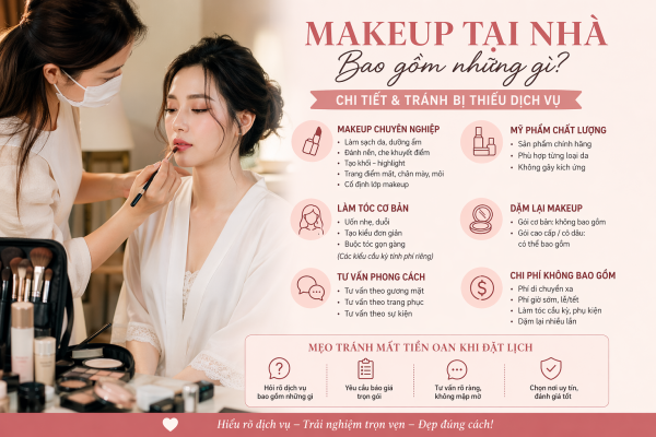 makeup tại nhà gồm những gì
