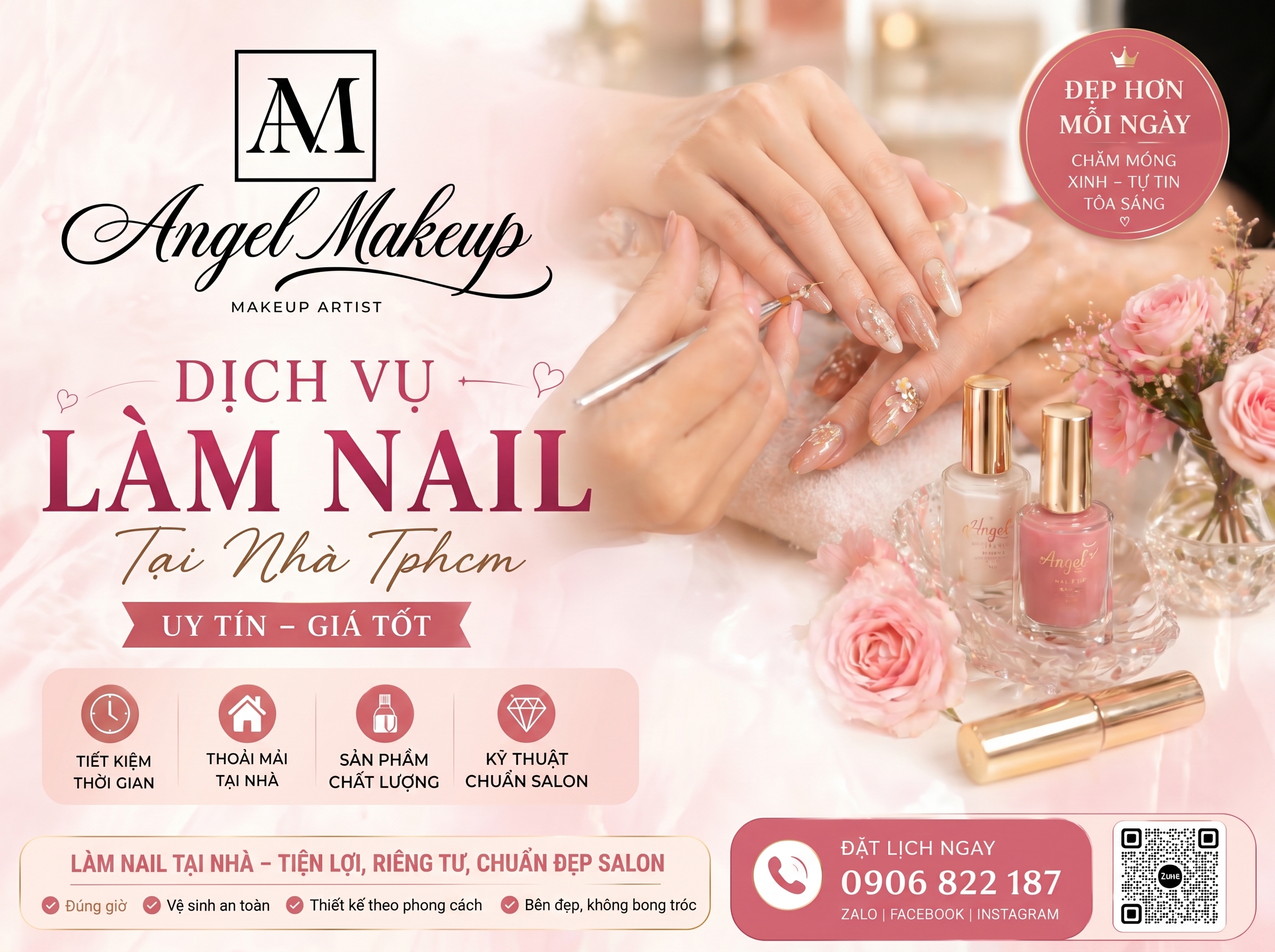 giá làm nail tại nhà