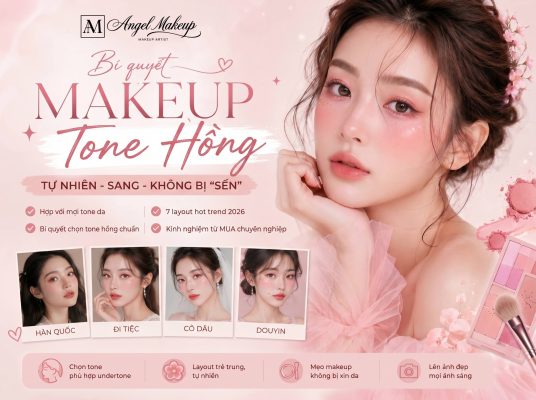 Makeup tone hồng